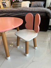 Pink Butterfly Round Table & 2 Chairs