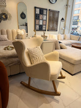 Plush Rocking chair Boucle