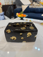 Gold & black jewel Tissue box 08