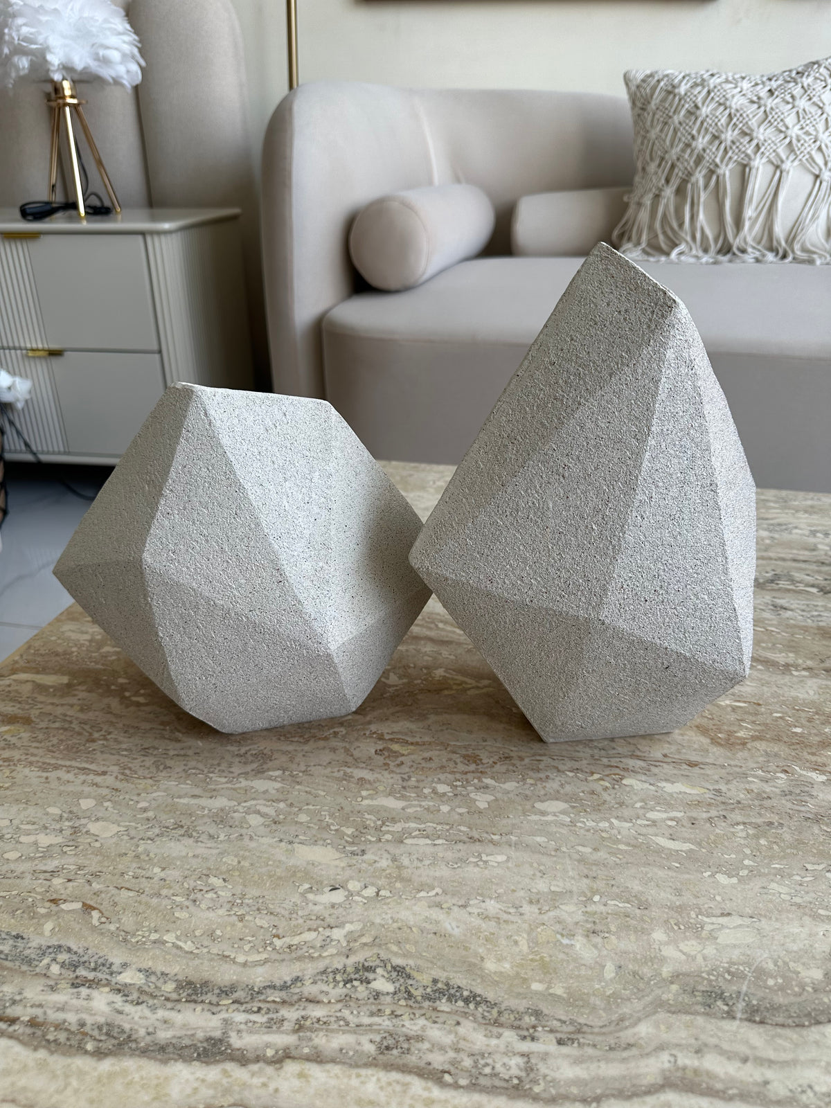Artisan Geometric Vase Set