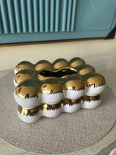 Gold & White jewel Tissue box 011
