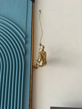 Climbing Man Sculpture Gold