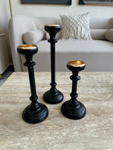 Midnight Glow Candle stands 002 set of 3