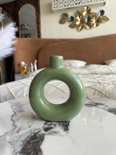 Ceramic Vase Olive Green 138