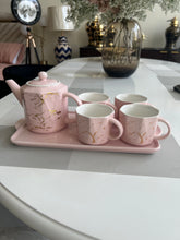 Pink tea set 4 Person 001