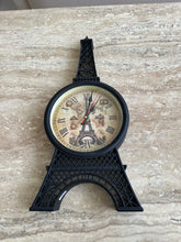 Eiffel Tower Clock Black