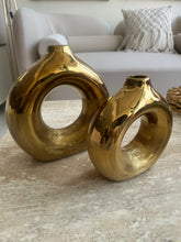 Gold Donut Vase Set