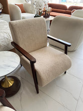 Mid Century Arm Chair Beige