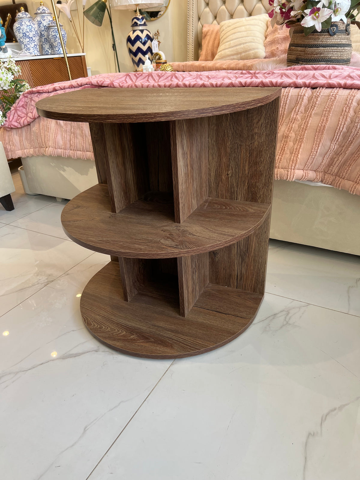Henna Half circle Side Table