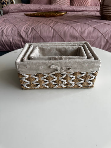 Hand Woven Rattan storage baskets 02