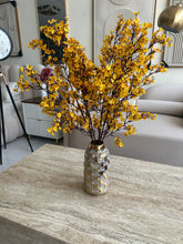 Faux Eucalyptus Spray Yellow