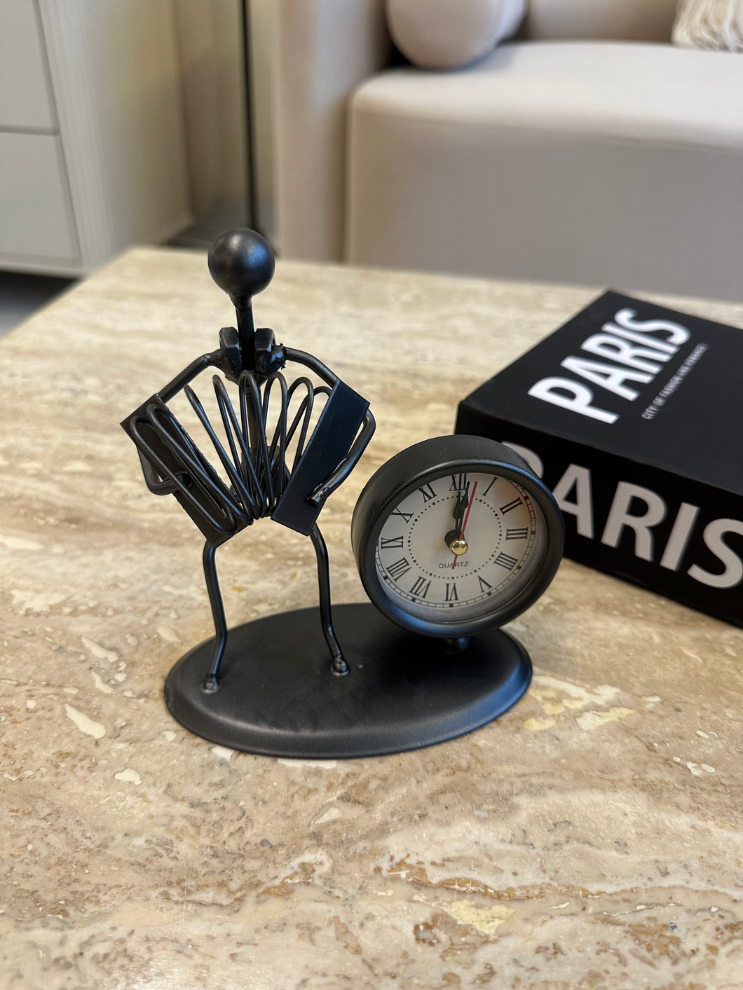 Metallic Clock grey 002