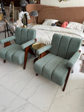 Olive Green luxx chair Pair