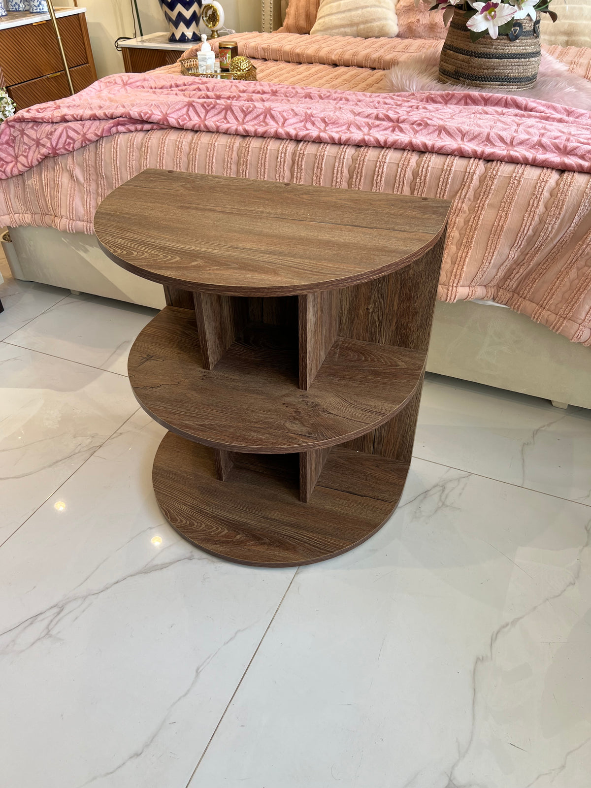 Henna Half circle Side Table