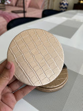 Leatherite Tea Coaster Round 003