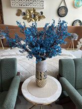 Faux Eucalyptus Spray Blue