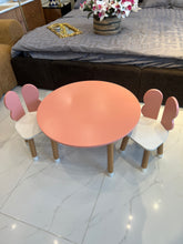 Pink Butterfly Round Table & 2 Chairs