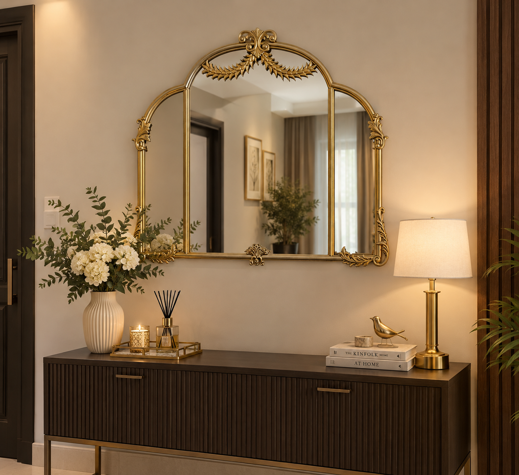 Imported Gold Window Mirror