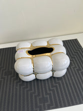 Gold & White jewel Tissue box 05