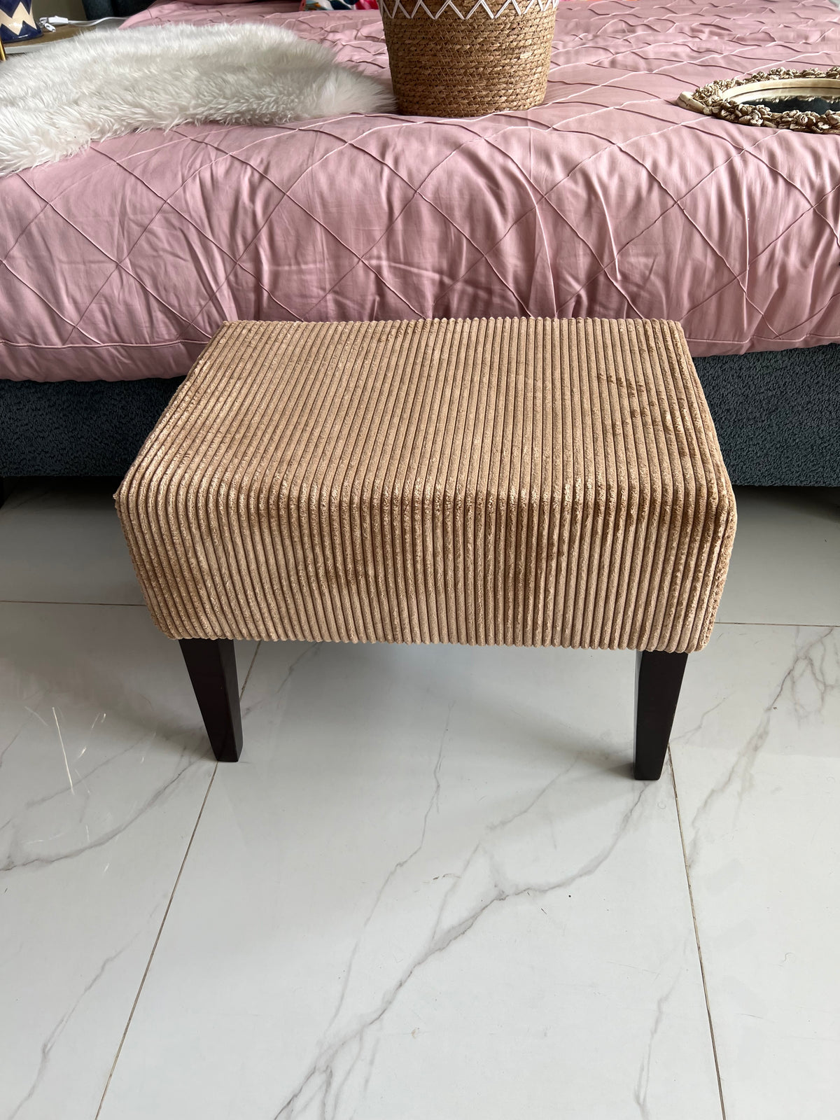 Premium Velvet Stool 011