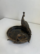 Trinket tray Peacock Black Antique