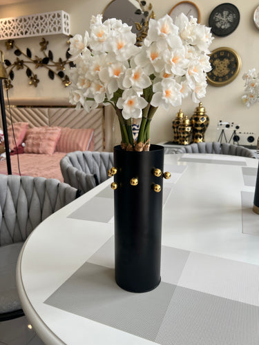 Black Metal Vase 03