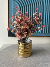 Beige Eucalyptus with Gold Planter
