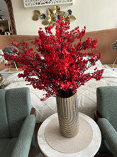 Faux Eucalyptus Spray Red