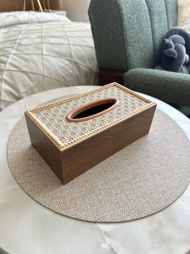 Wooden Tissue box 04