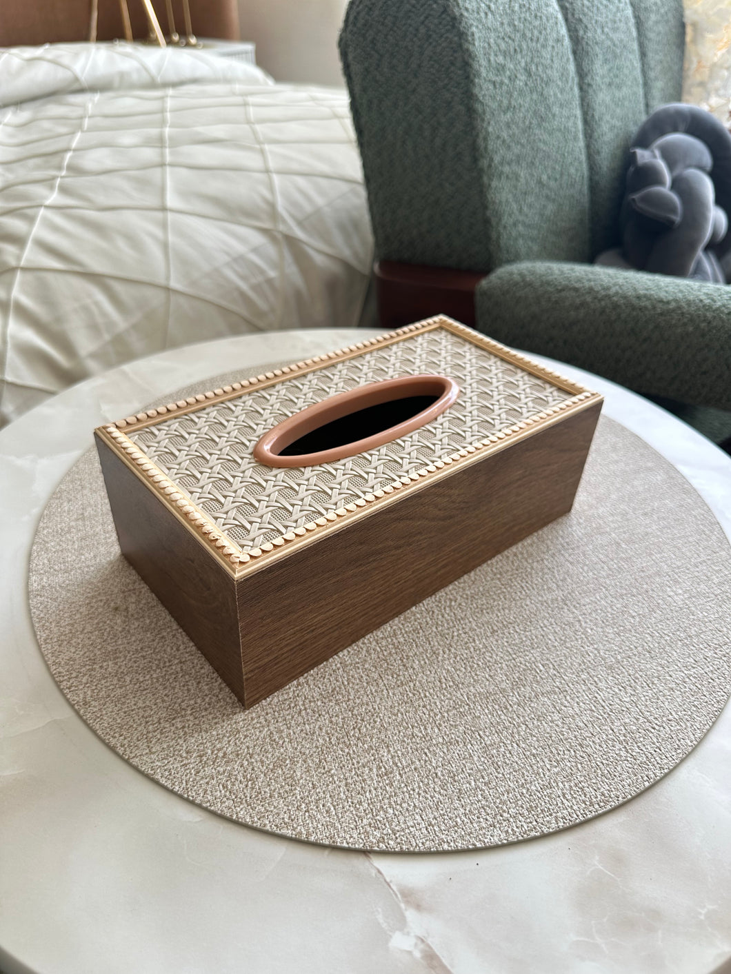 Wooden Tissue box 04