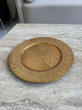 Textured Round Gold Tray 003
