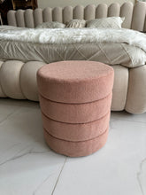 Boucle Premium round Stool Dusty Pink 0019