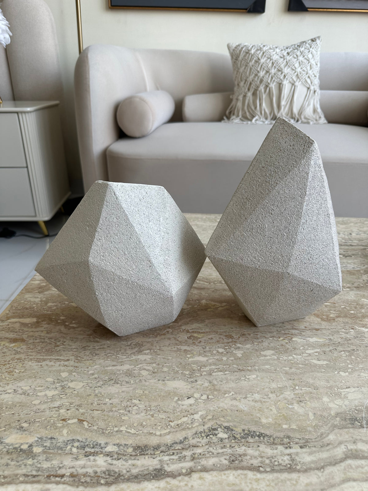 Artisan Geometric Vase Set