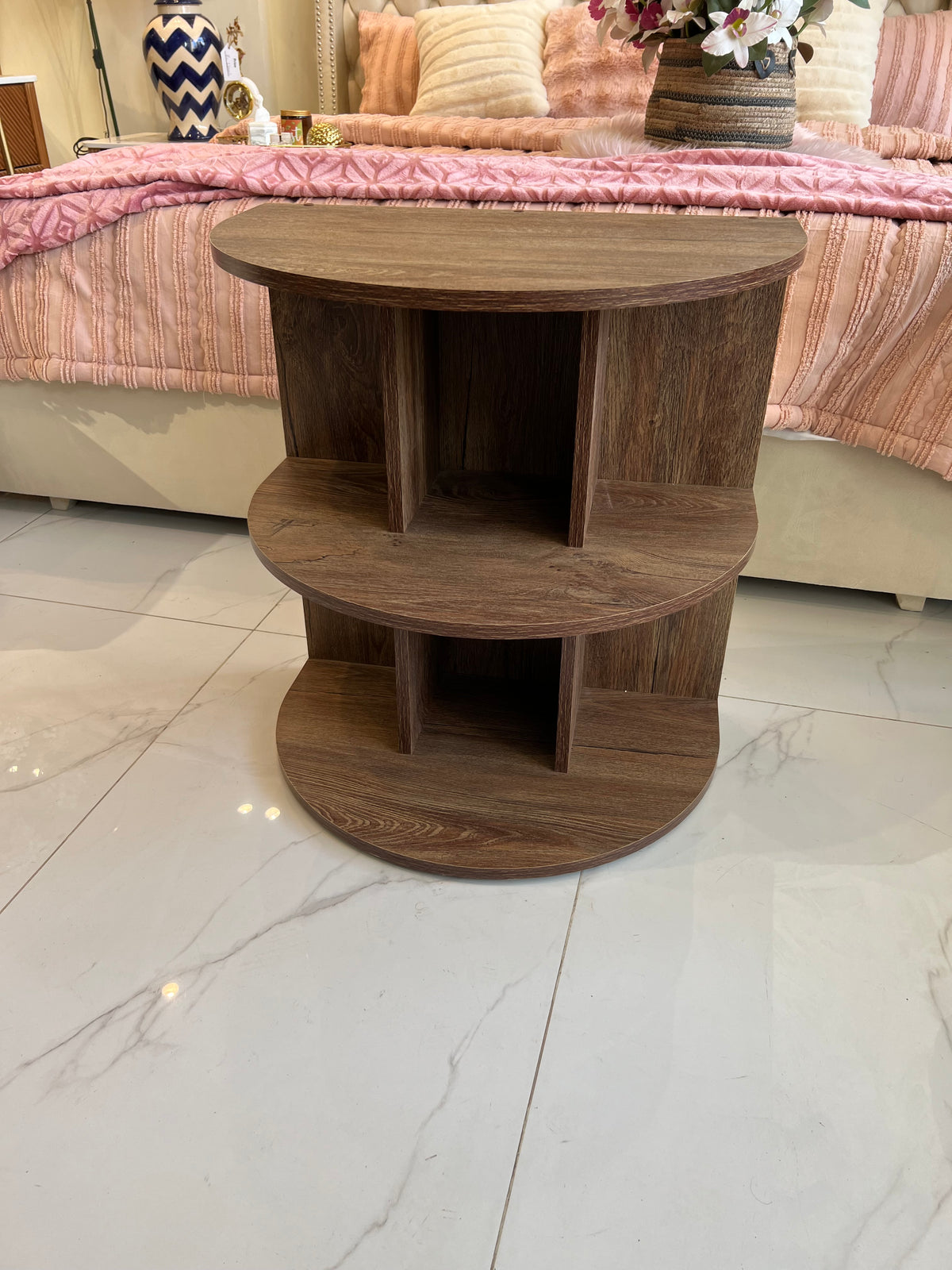 Henna Half circle Side Table