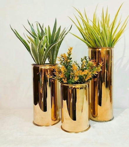 Metallic Planter pot (set of 3)