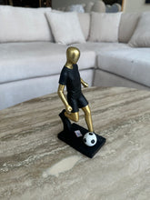 Foot baller Sculpture Black