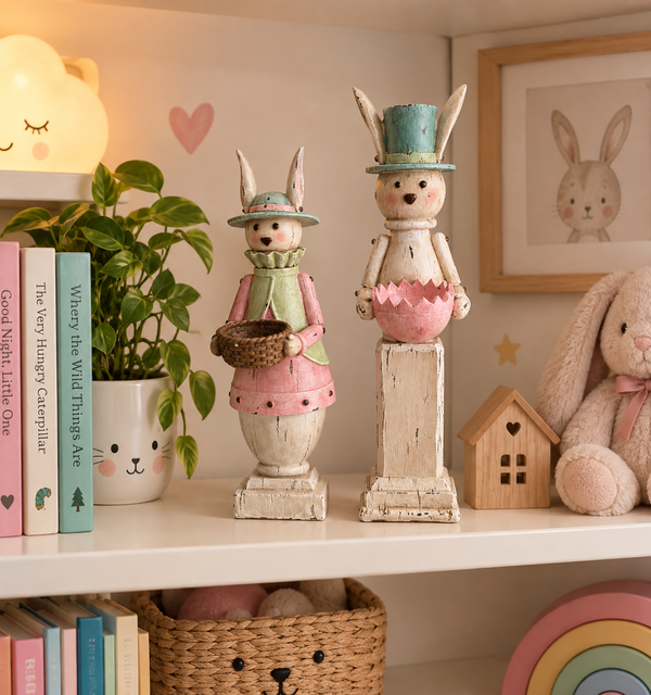 Bunny Candle Stands pair
