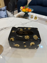 Gold & black jewel Tissue box 08