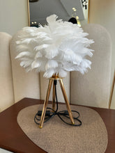 Feather lamp Small White