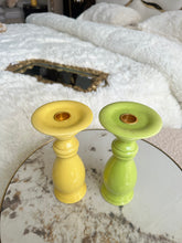 Ceramic Yellow candle stand