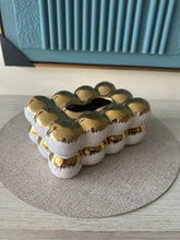 Gold & White jewel Tissue box 011