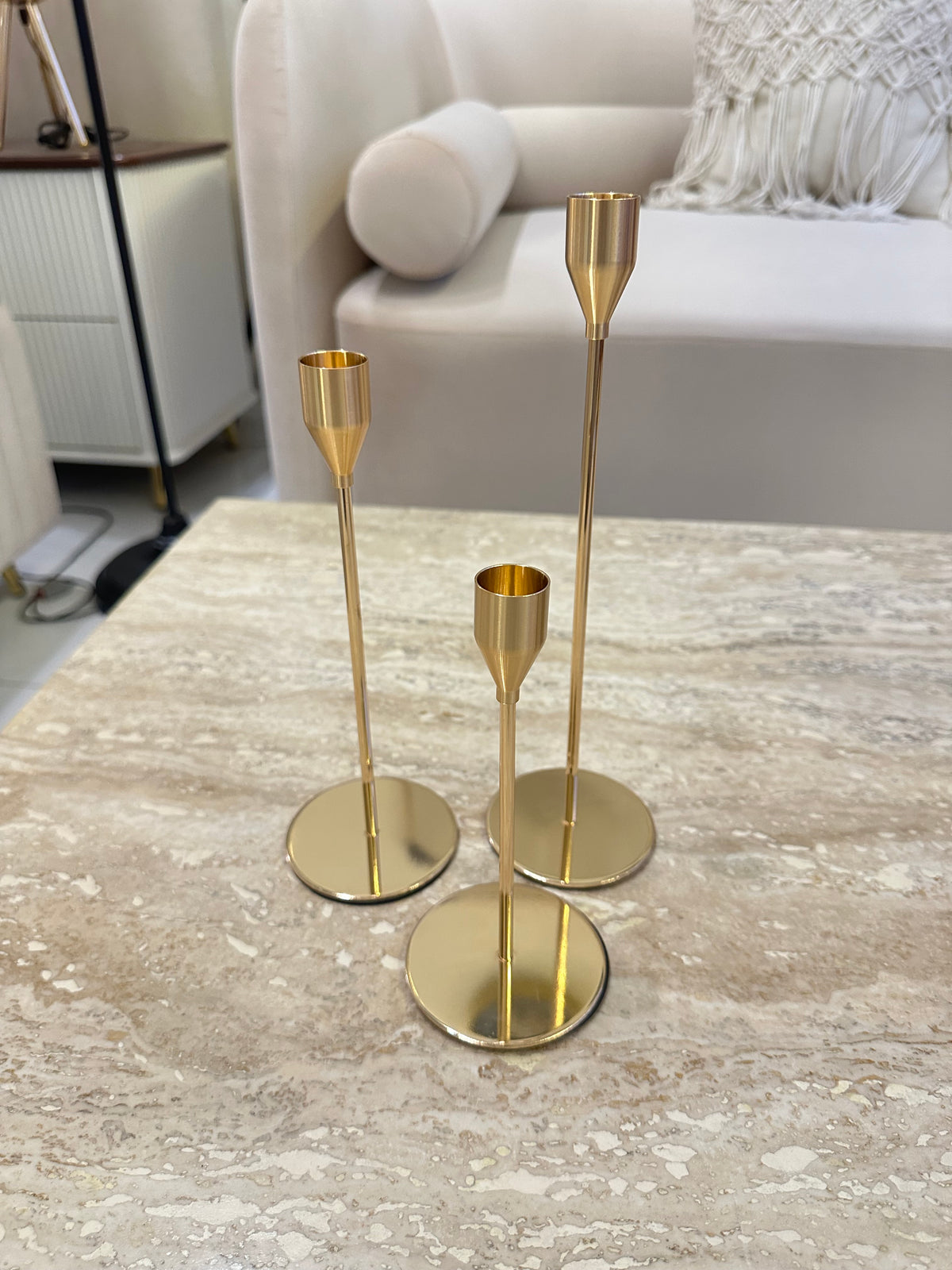 Set of 3 candle stands medium 012