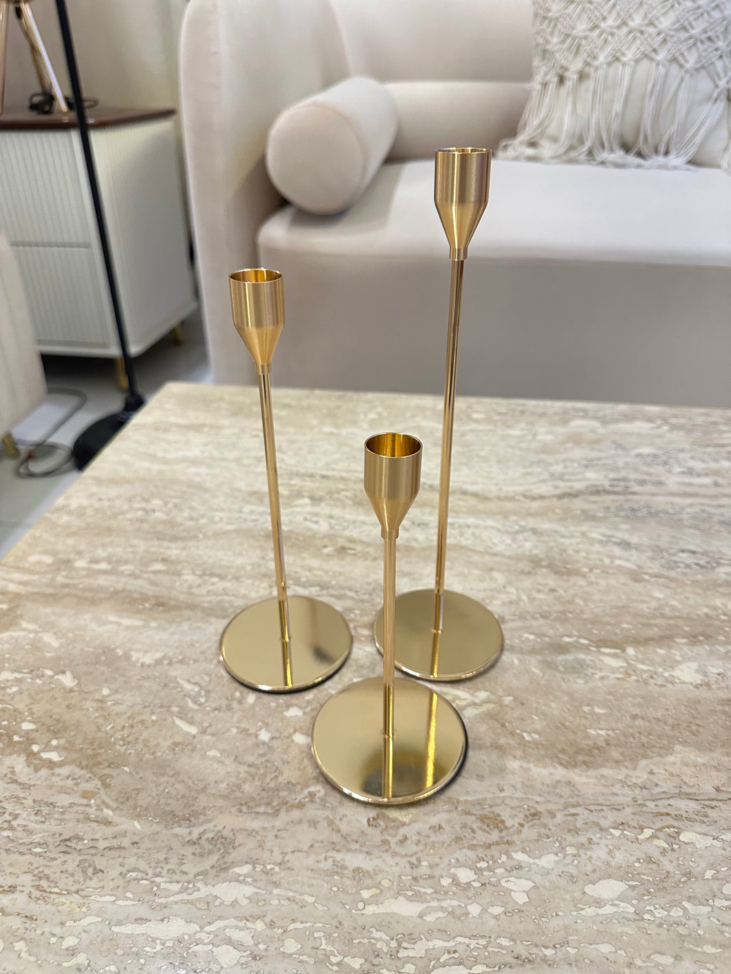 Set of 3 candle stands medium 012