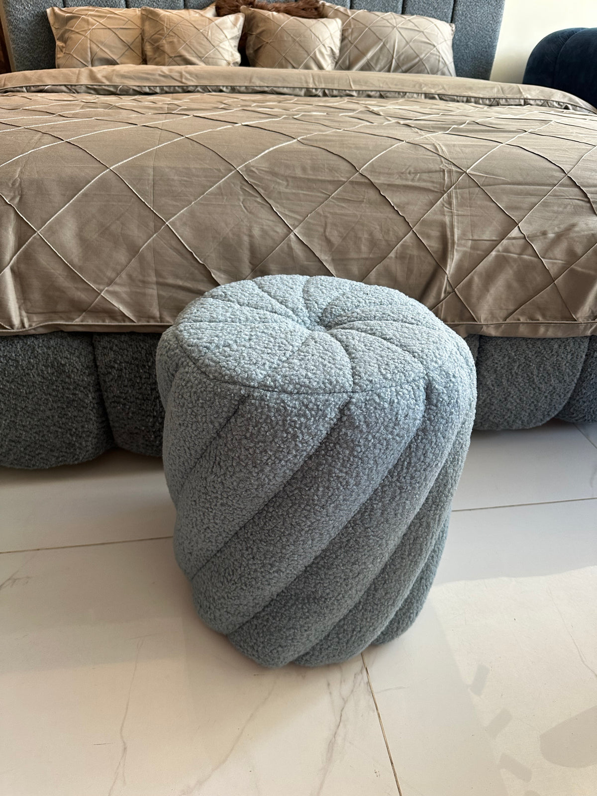 Swirl Stool Blue