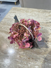 Pink Hydrangeas in Rustic basket