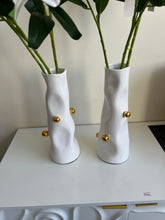 Irregular Flower Vase White