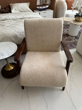 Mid Century Arm Chair Beige