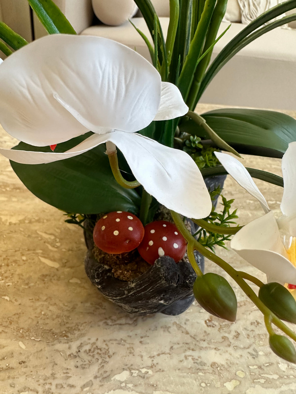 White orchids flower arrangement