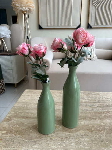 Muse Vase Set Olive Green