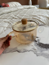 Glass Pot light brown